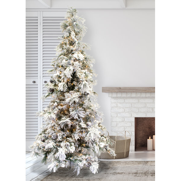 Mercury Row® Lighted Artificial Pine Christmas Tree & Reviews Wayfair